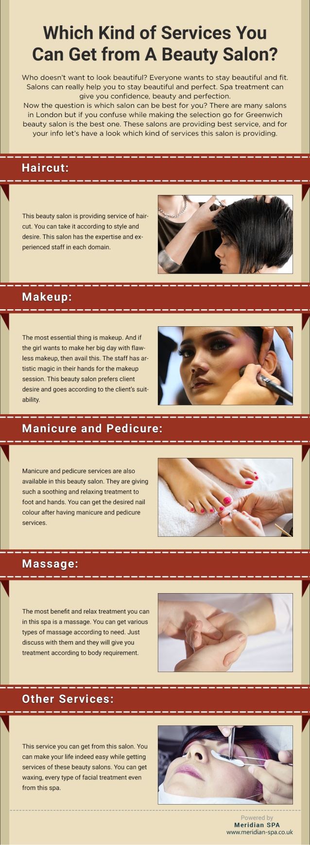 Different Services Commonly Offered by Beauty Salon